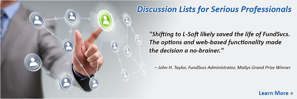 LISTSERV Testimonials LISTSERV Testimonials