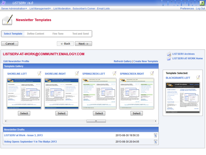 listserv email list management software