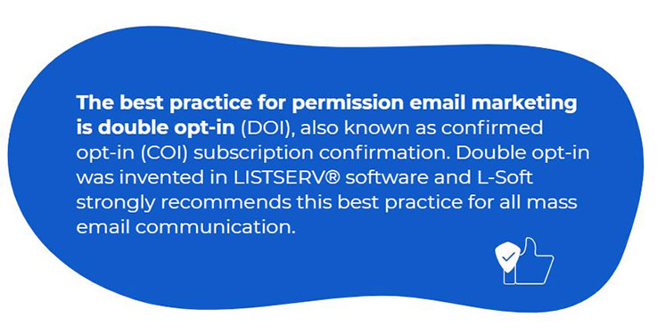 The Best Practice for Permission Email Marketing is Double Opt-In
