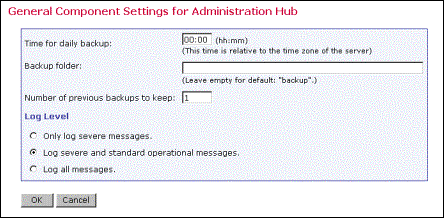 Configuring backup time