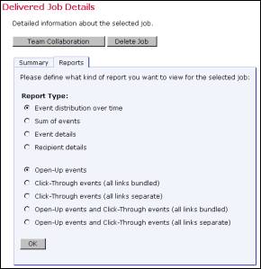 Delivered jobs quick reports