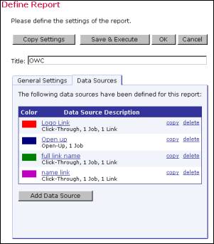 Data source screen shot