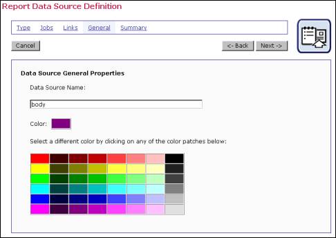 Data source colors screen shot