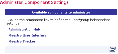 Global component settings screen shot