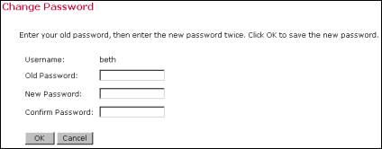 change user password