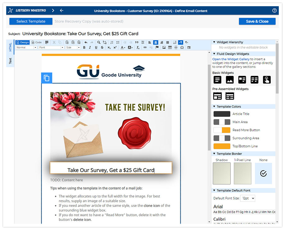 LISTSERV Maestro Content Design LISTSERV Maestro Content Design
