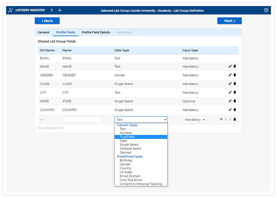 LISTSERV Maestro List Creation