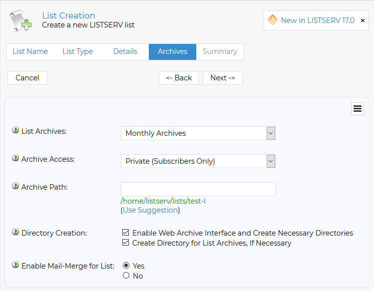ListCreation_Archives