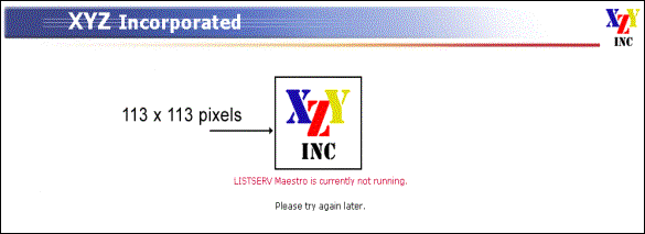 Error screen logo branding