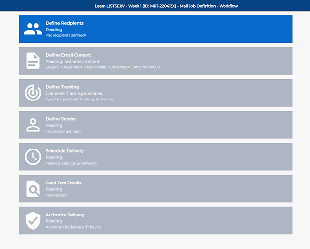 The Job Workflow