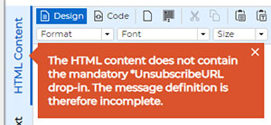 An unsubscribe URL is now mandatory by default in LISTSERV Maestro 11.0