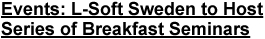 Events: L-Soft Sweden to Host Series of Breakfast Seminars