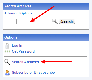 Searching the Archives