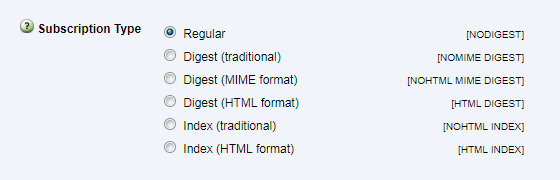 Subscriber Settings